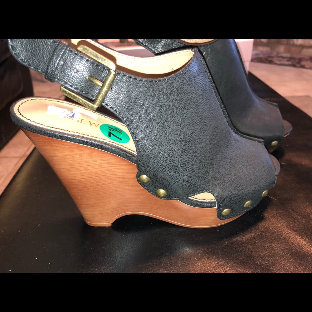 Nine West wedge sandals.
